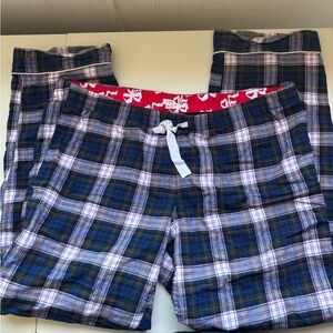 J Crew Plaid Christmas PJ Bottoms XL